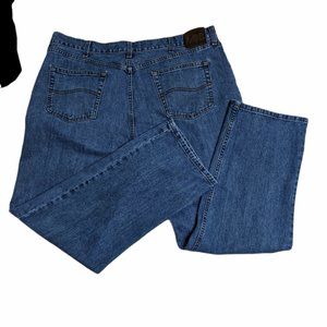 Lee Mens 42x32 Relaxed Fit Medium Wash Jeans